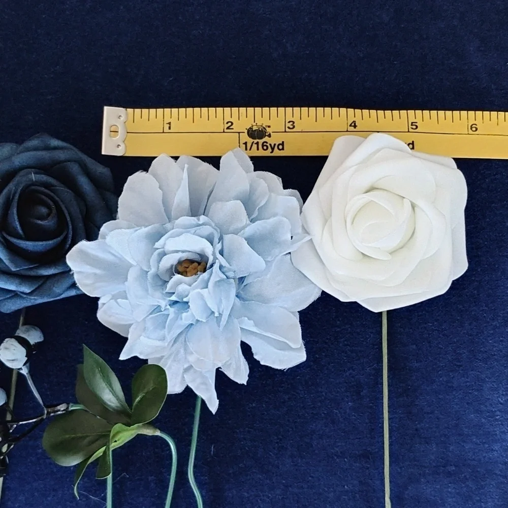 New Elegant Blue and White Floral Arrangement